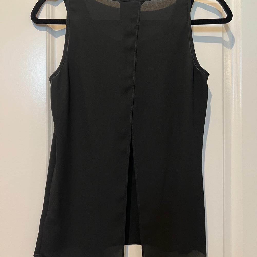 Express Women's Classic Black Split Back Tank Top - image 4